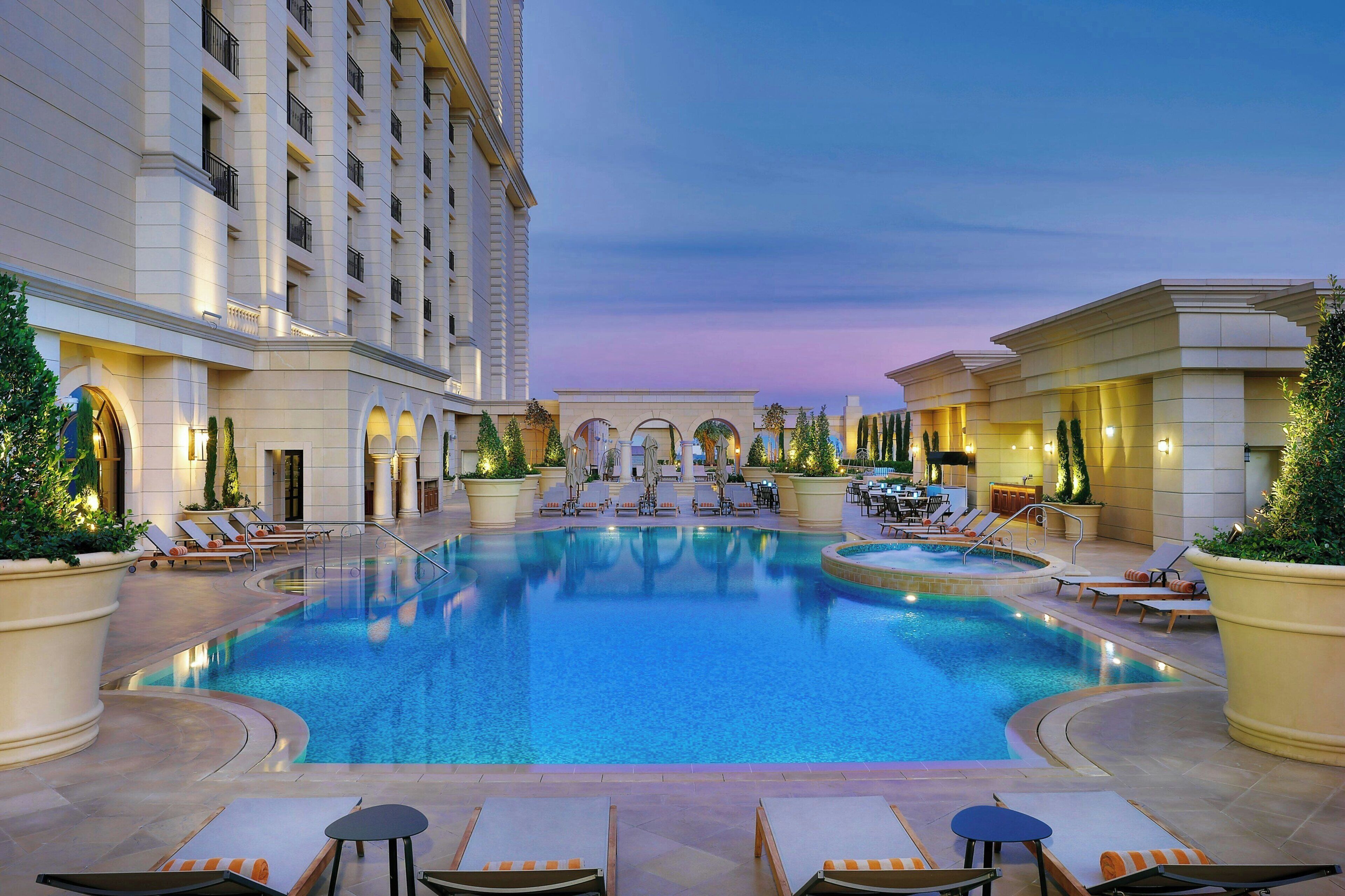 Indoor pool, seasonal outdoor pool, pool umbrellas, sun loungers