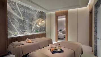 Sauna, steam room, body treatments, body wraps, body scrubs, facials