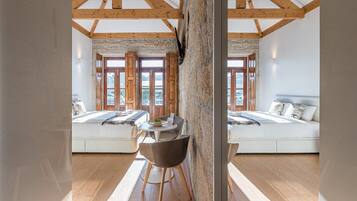 Desk, iron/ironing board, internet, bed sheets