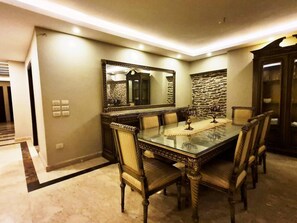Apartment | Private kitchen | Fridge, microwave, oven, stovetop - Spacious Executive Luxury Apartment With Balcony (Giza)