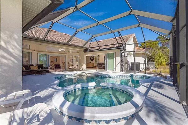 Indoor pool, a heated pool