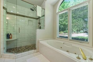 Bathtub, hair dryer