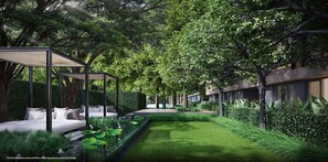 Enceinte de l’hébergement