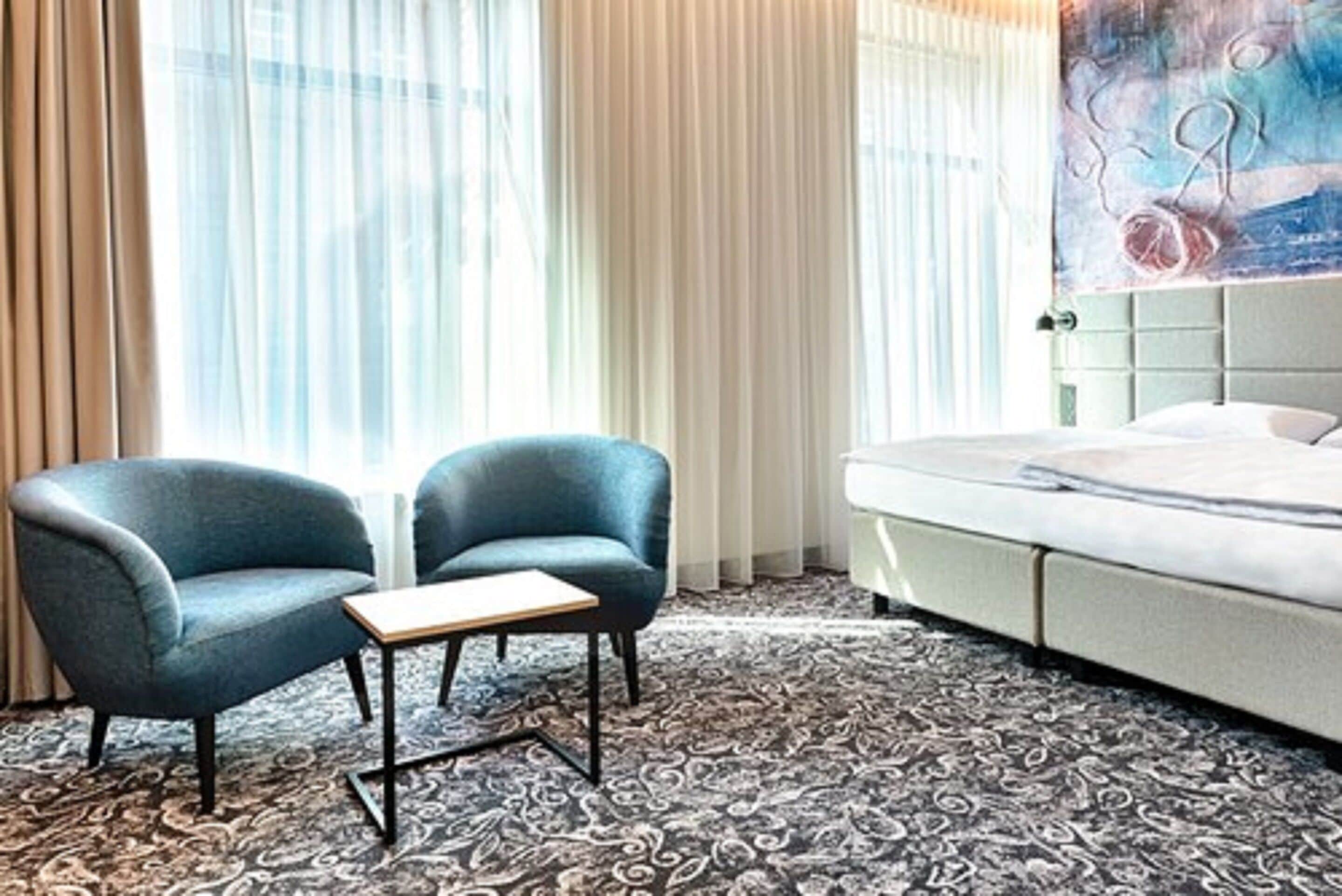 Standard-Doppelzimmer | Zimmersafe, Schreibtisch, Bügeleisen/Bügelbrett, kostenloses WLAN