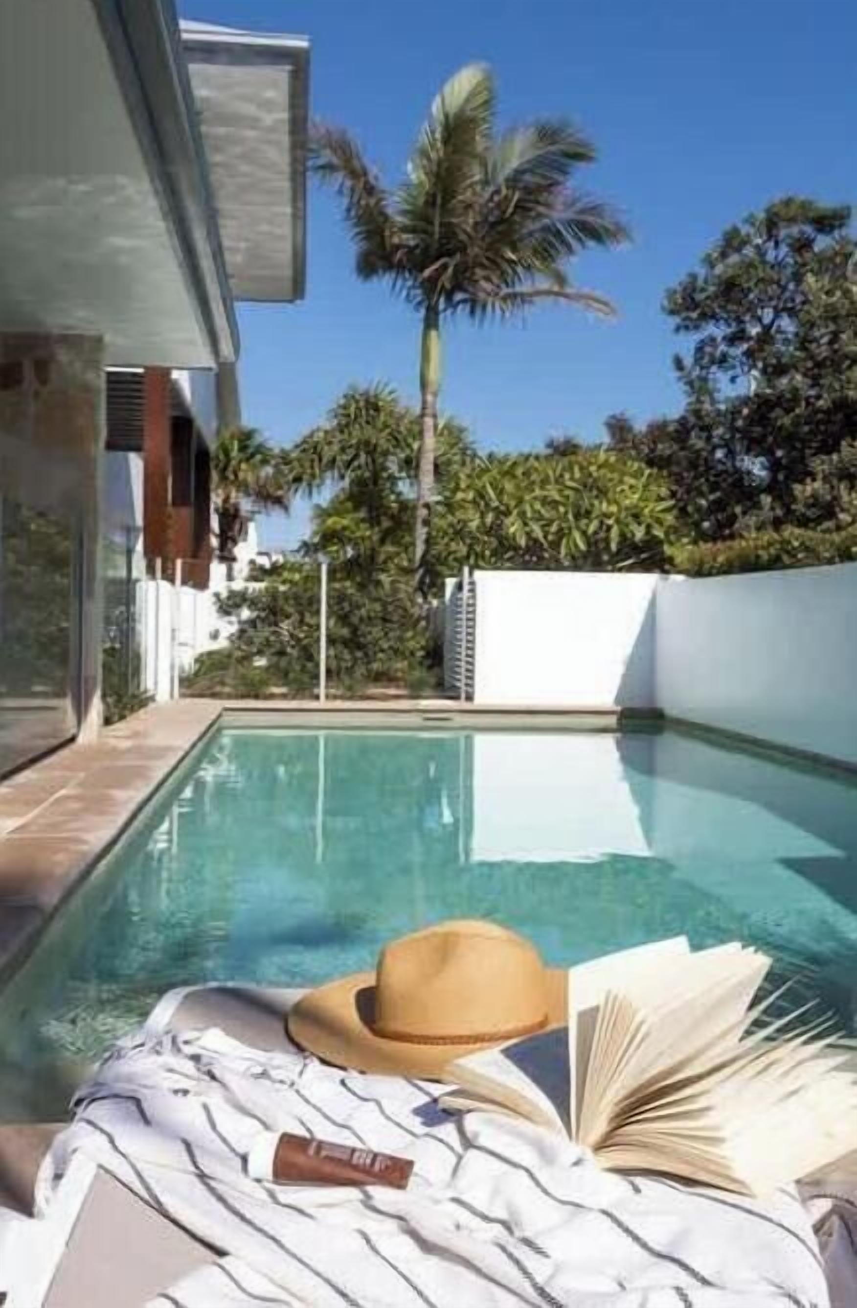 A heated pool