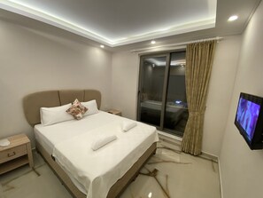 Lägenhet Business | 1 sovrum, sängtillbehör av högsta kvalitet och memory foam-madrasser