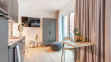 Suite Confort (Single) | 1 habitación, escritorio, wifi gratis y ropa de cama