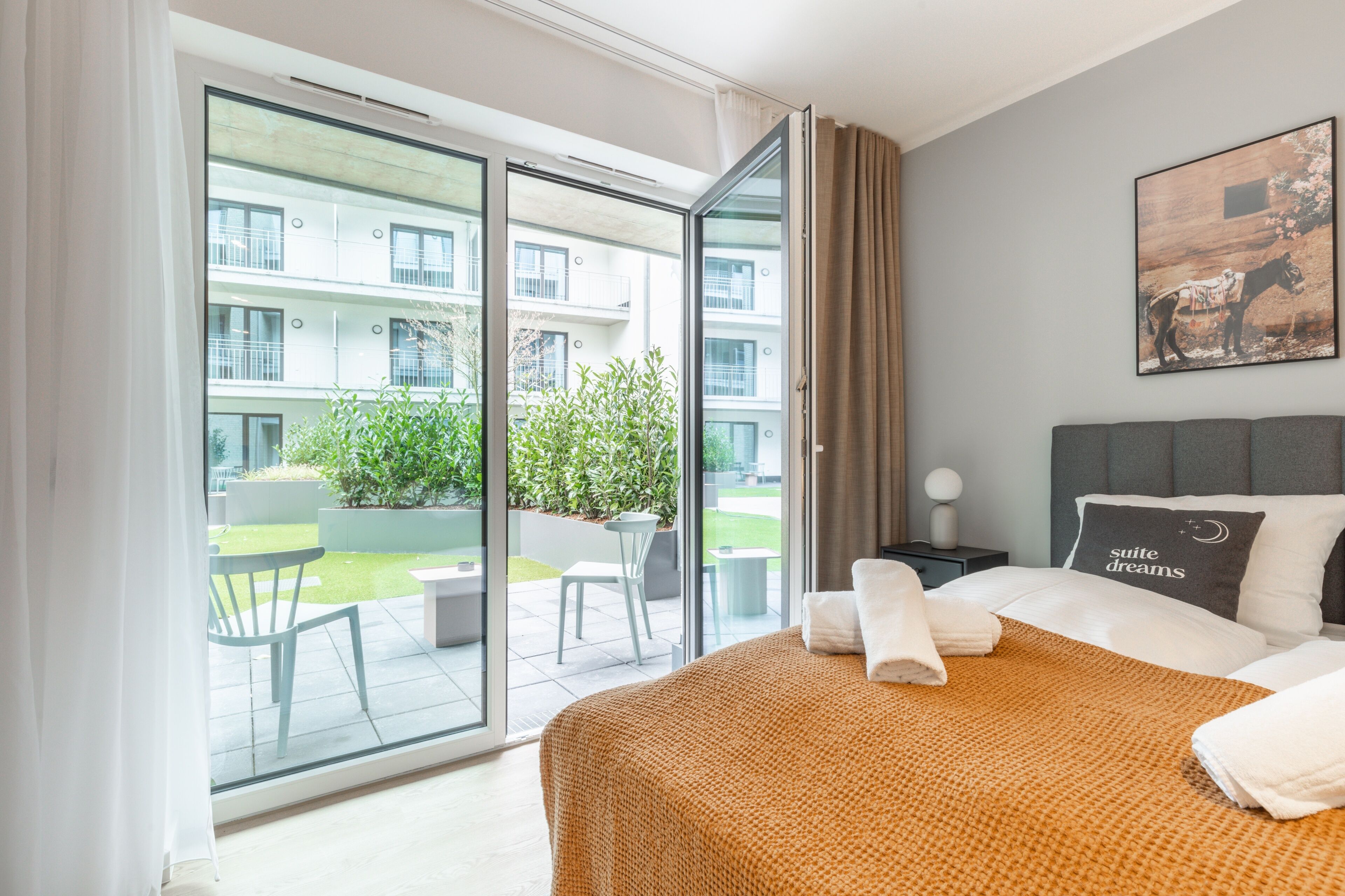 Suite M with Terrace | 1 bedroom, desk, free WiFi, bed sheets