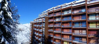 2nd floor, view resort, balcony, tv, 40m², Les Arcs