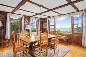 Dining - Craigville Long Beach Beachfront rental home. On private beach. RPMS029 (Centerville)