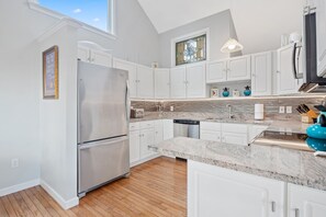 Fridge, microwave, oven, stovetop - Private three bedroom home in the west end with beautiful views! RPSH004 (Provincetown)