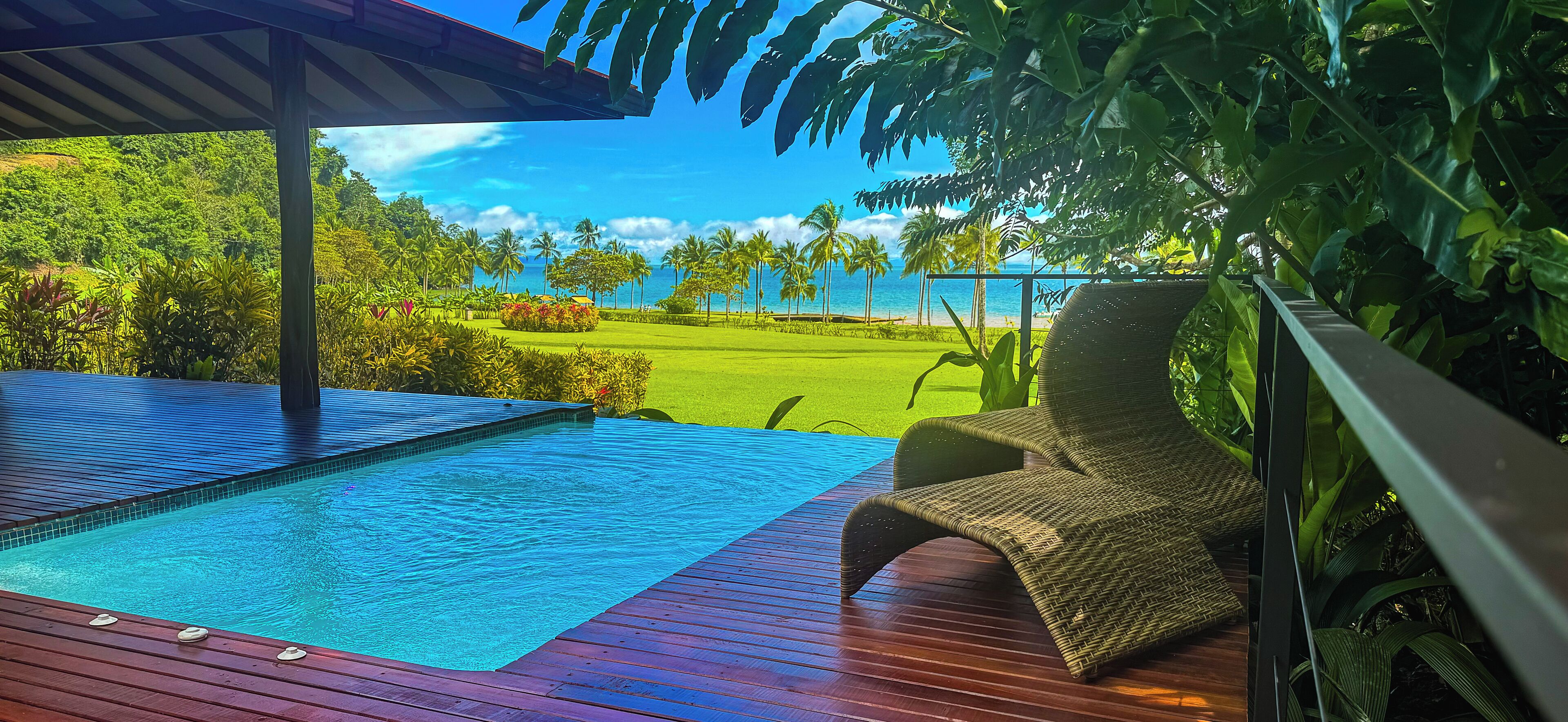 Villa Deluxe, piscina privada | Ropa de cama de alta calidad, minibar, caja fuerte