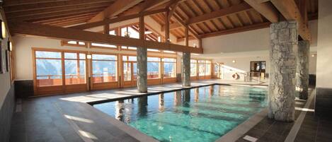 Indoor pool, a heated pool