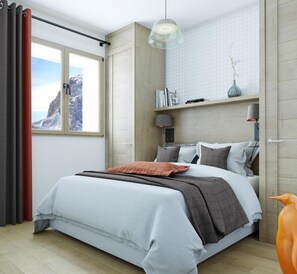 2 bedrooms, free WiFi, bed sheets - Fitness, swimming pool, sauna, hammam, terrace, balcony, tv, ski locker, 34-44m², Samoëns (Samoëns)