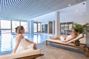 Indoor pool, a heated pool