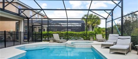 A heated pool