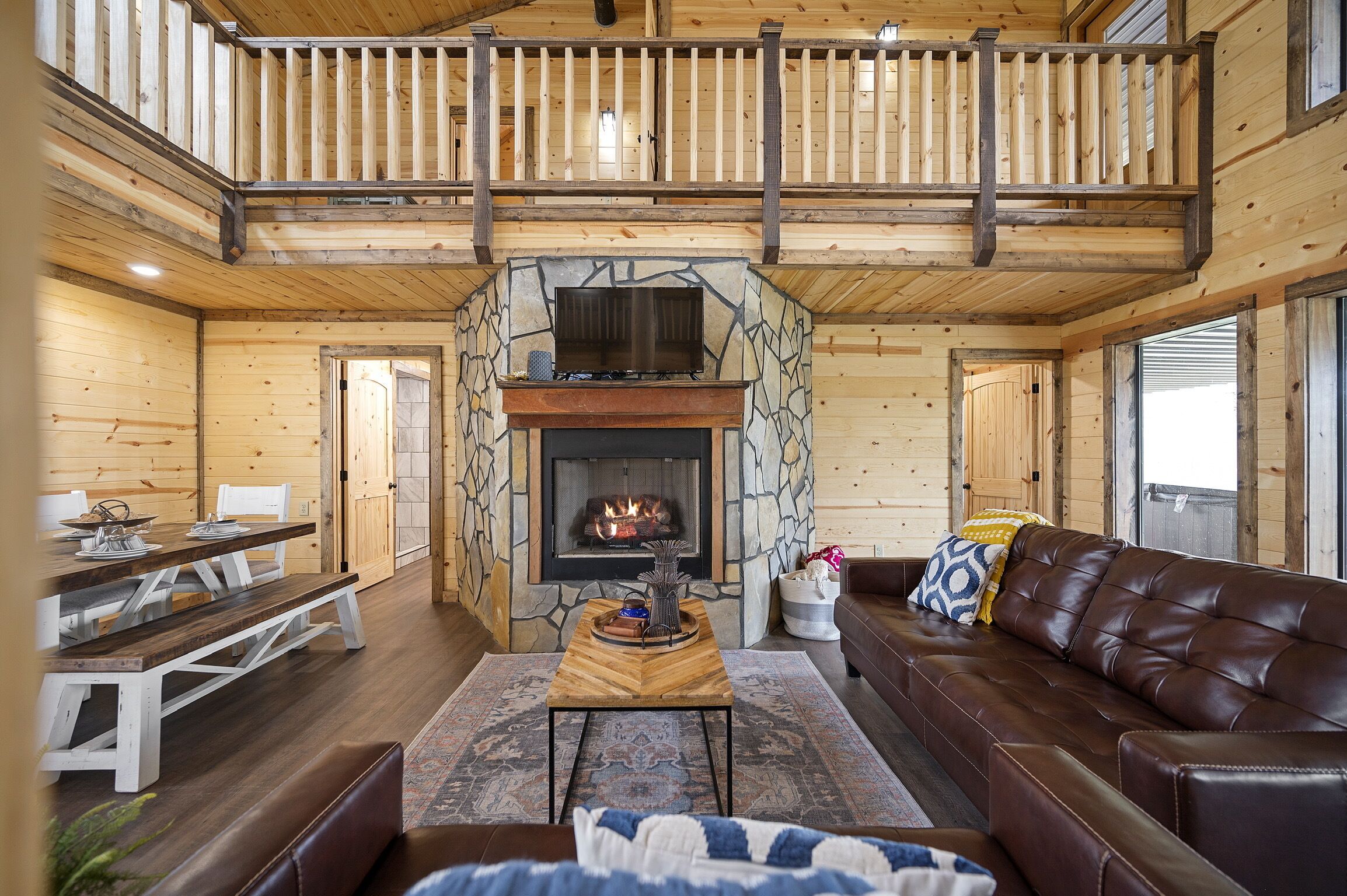 Large River front cabin overlooking Glover River