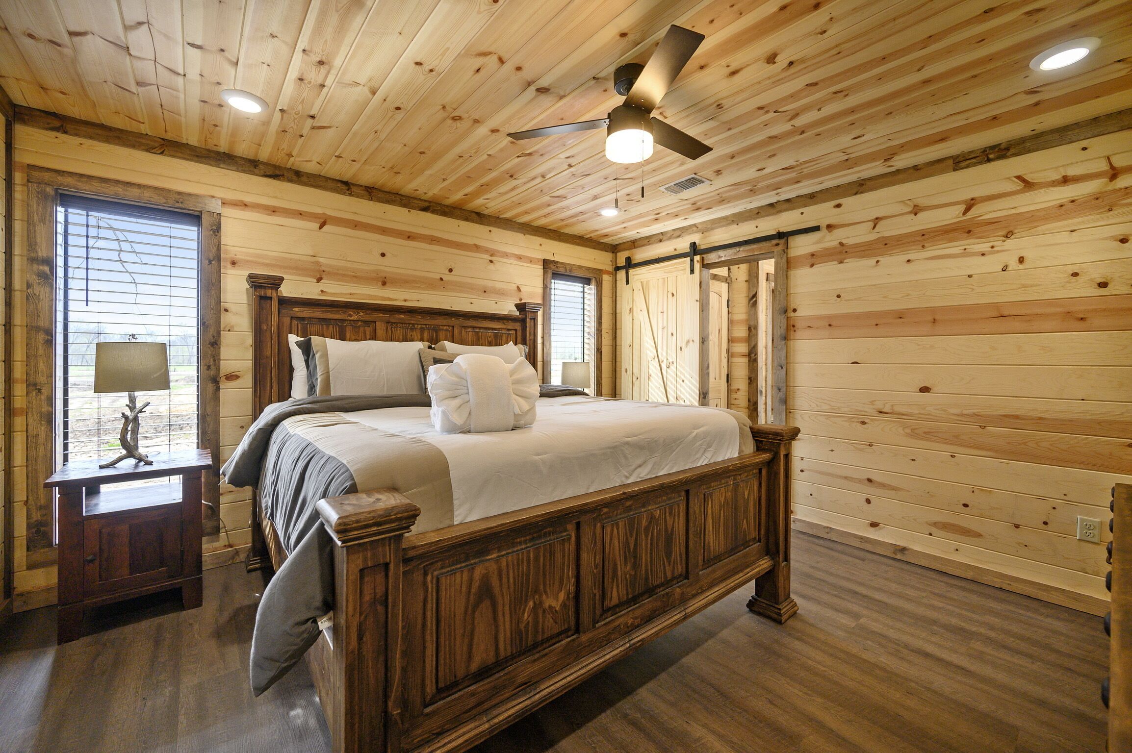 Large River front cabin overlooking Glover River