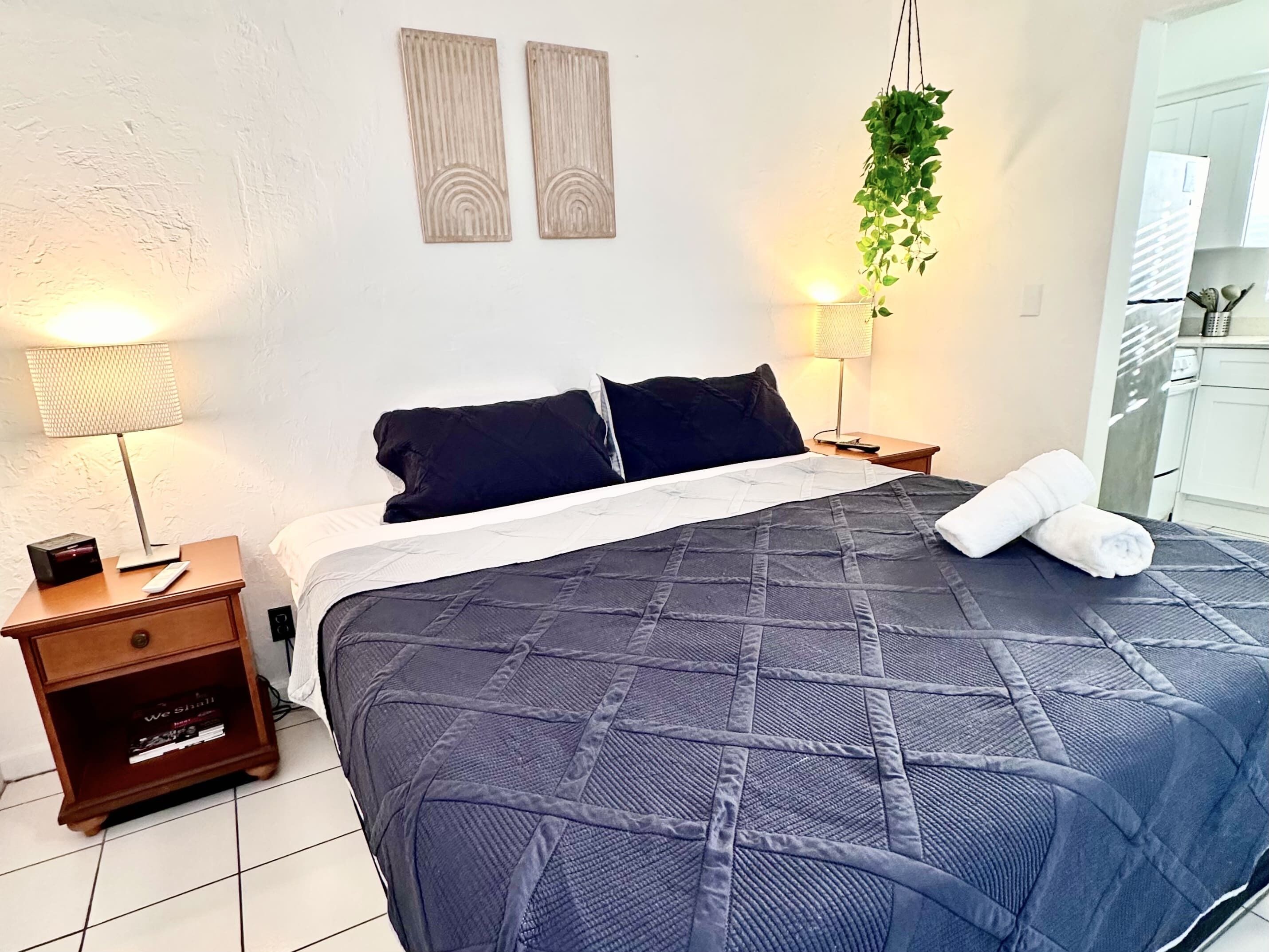 1 quarto, camas com colchões de espuma com sistema de memória
