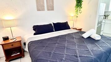 1 quarto, camas com colchões de espuma com sistema de memória