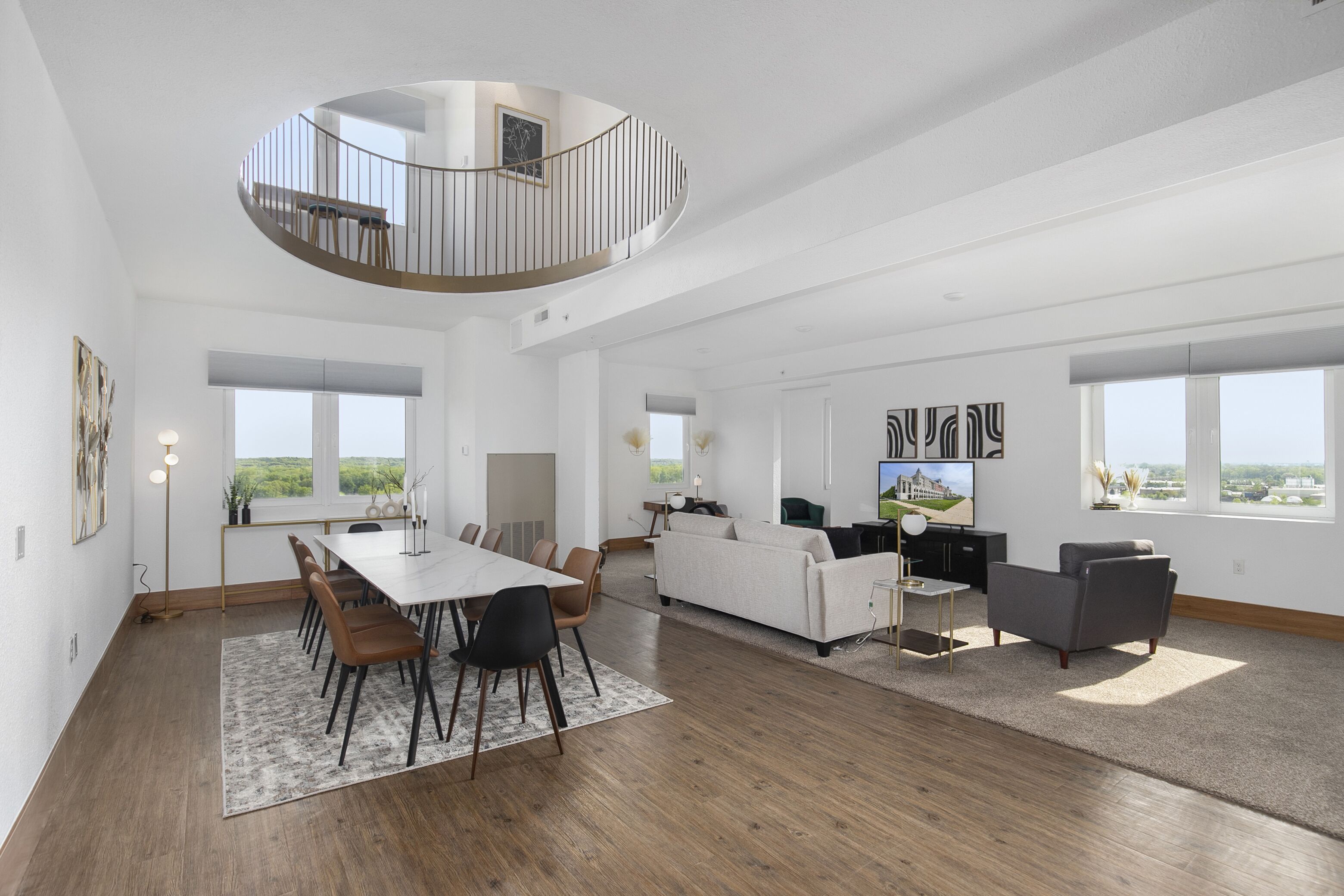 Premium Penthouse | Living area | 55-inch Smart TV with digital channels, TV