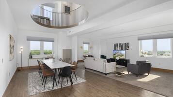 Premium Penthouse | Living area | 55-inch Smart TV with digital channels, TV