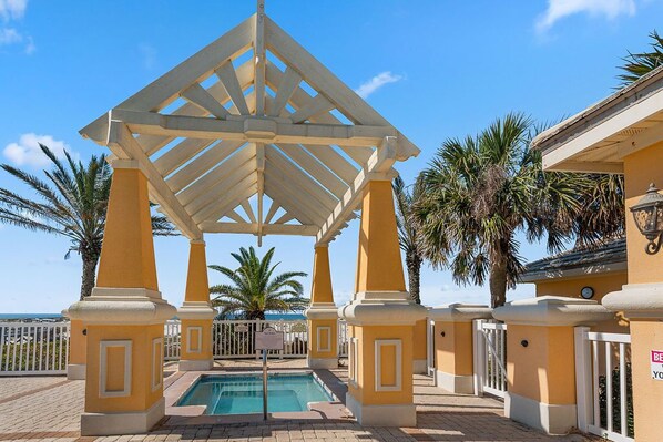 Indoor pool, outdoor pool, sun loungers