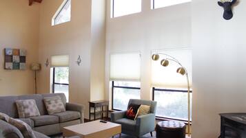 Smart TV, foosball, books