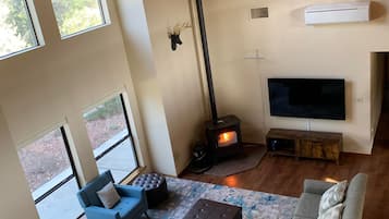 Smart TV, foosball, books