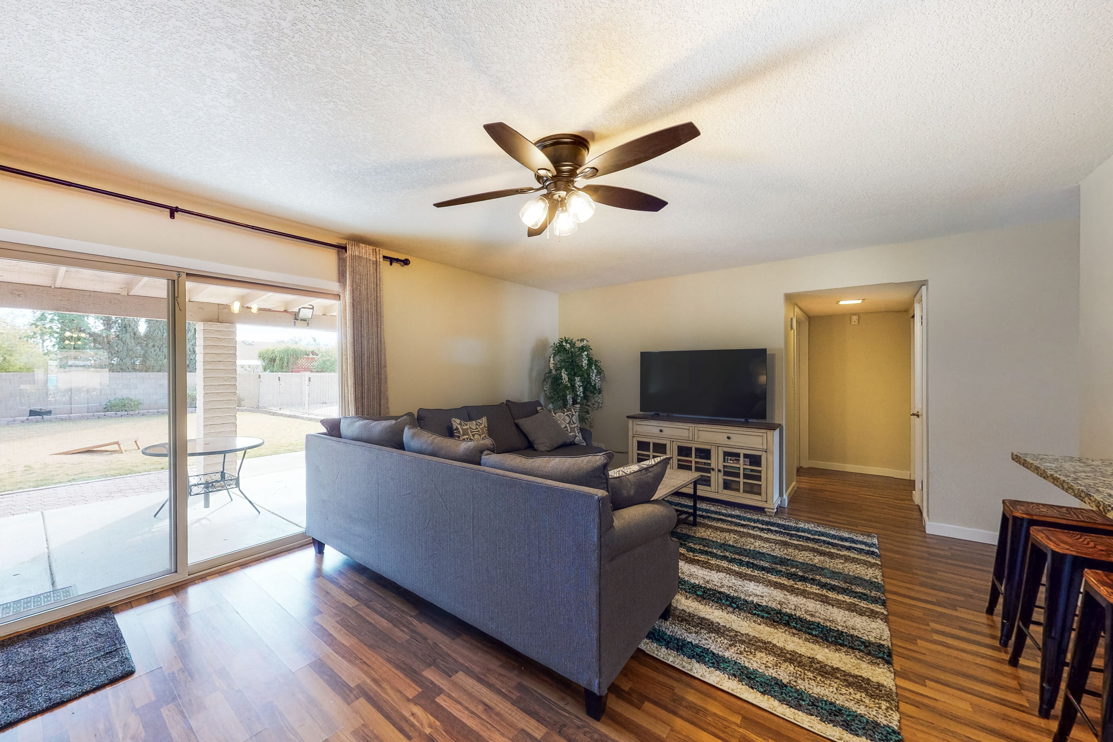 Welcoming home with private outdoor pool, pool table, patio, grill & central AC