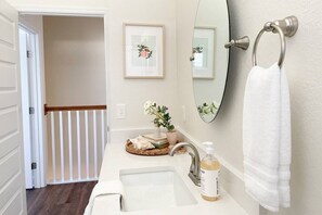 Bathtub, hair dryer