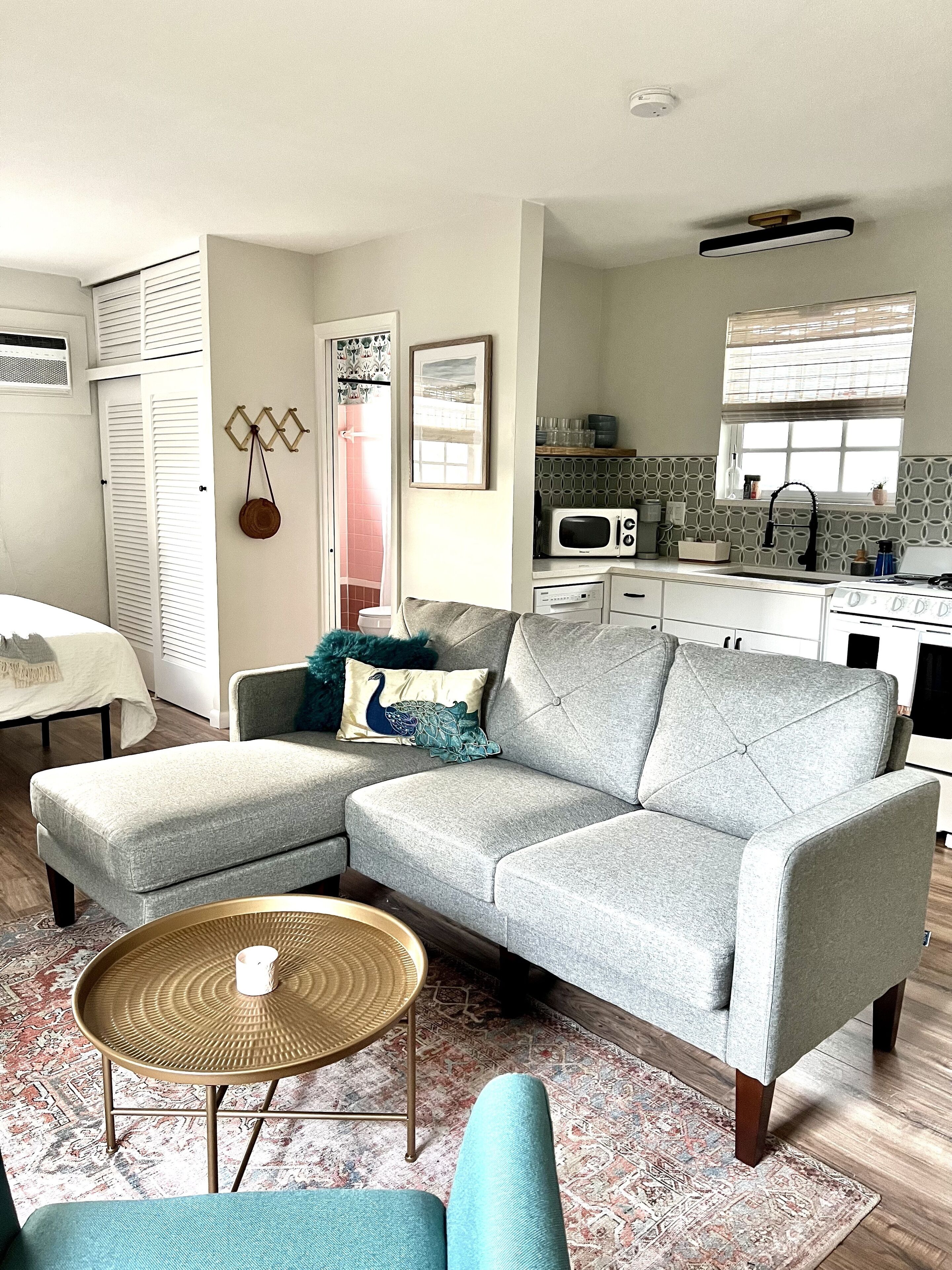 Newly remodeled studio with a private deck