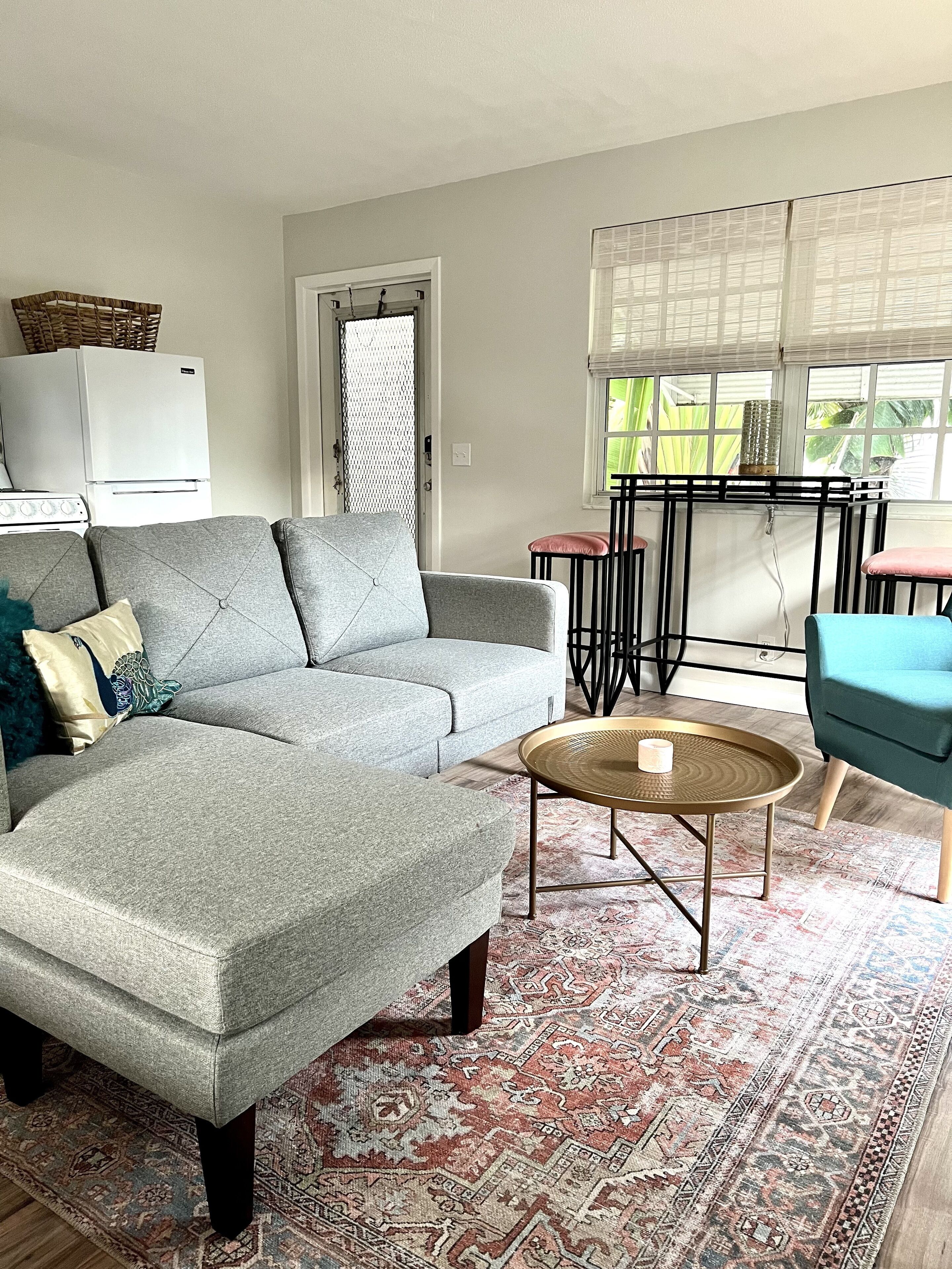 Newly remodeled studio with a private deck