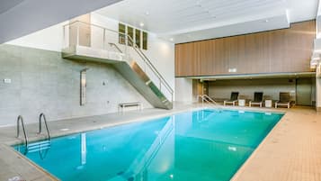 Indoor pool, a heated pool