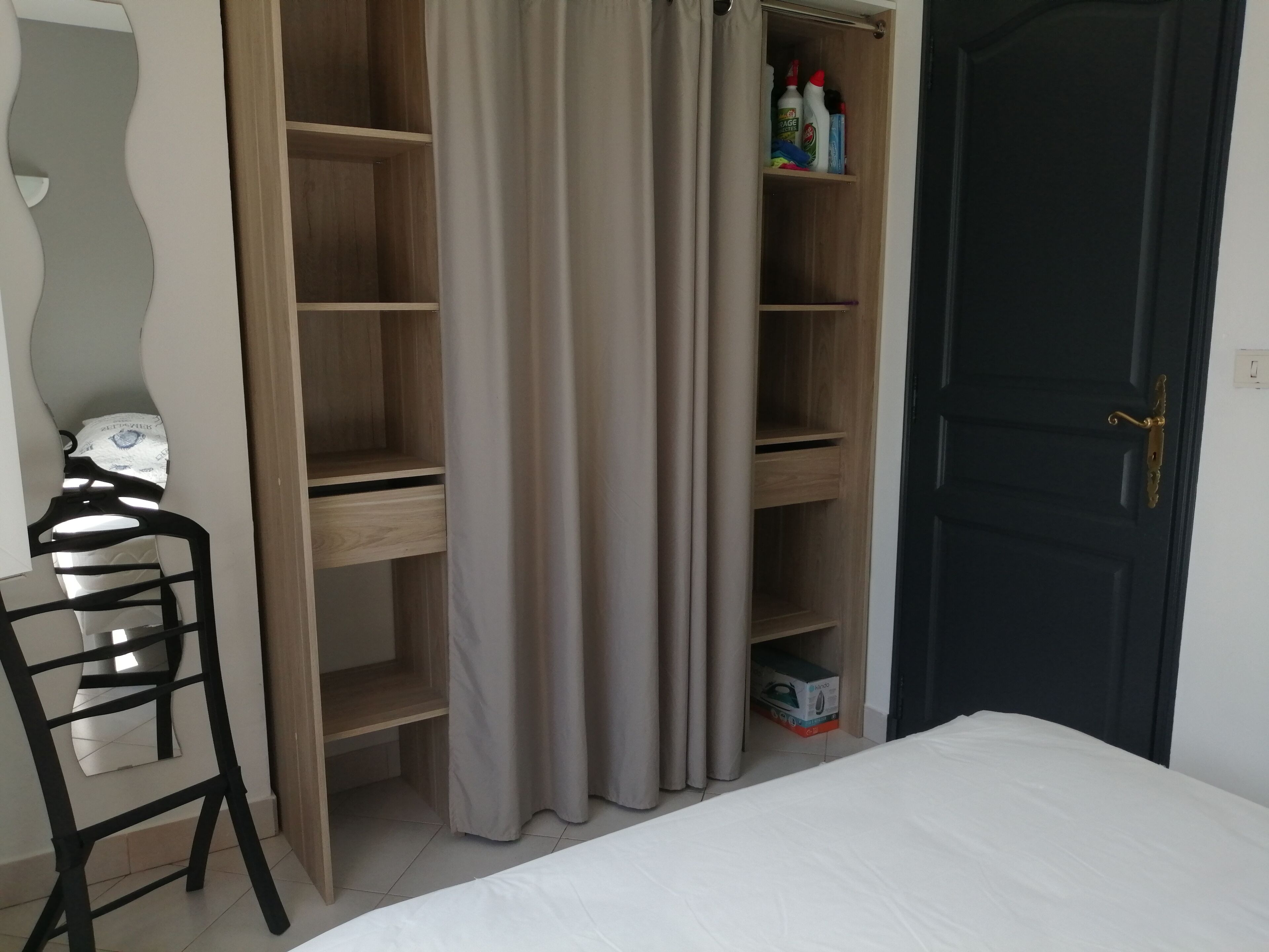 1 bedroom, iron/ironing board, travel crib, free WiFi