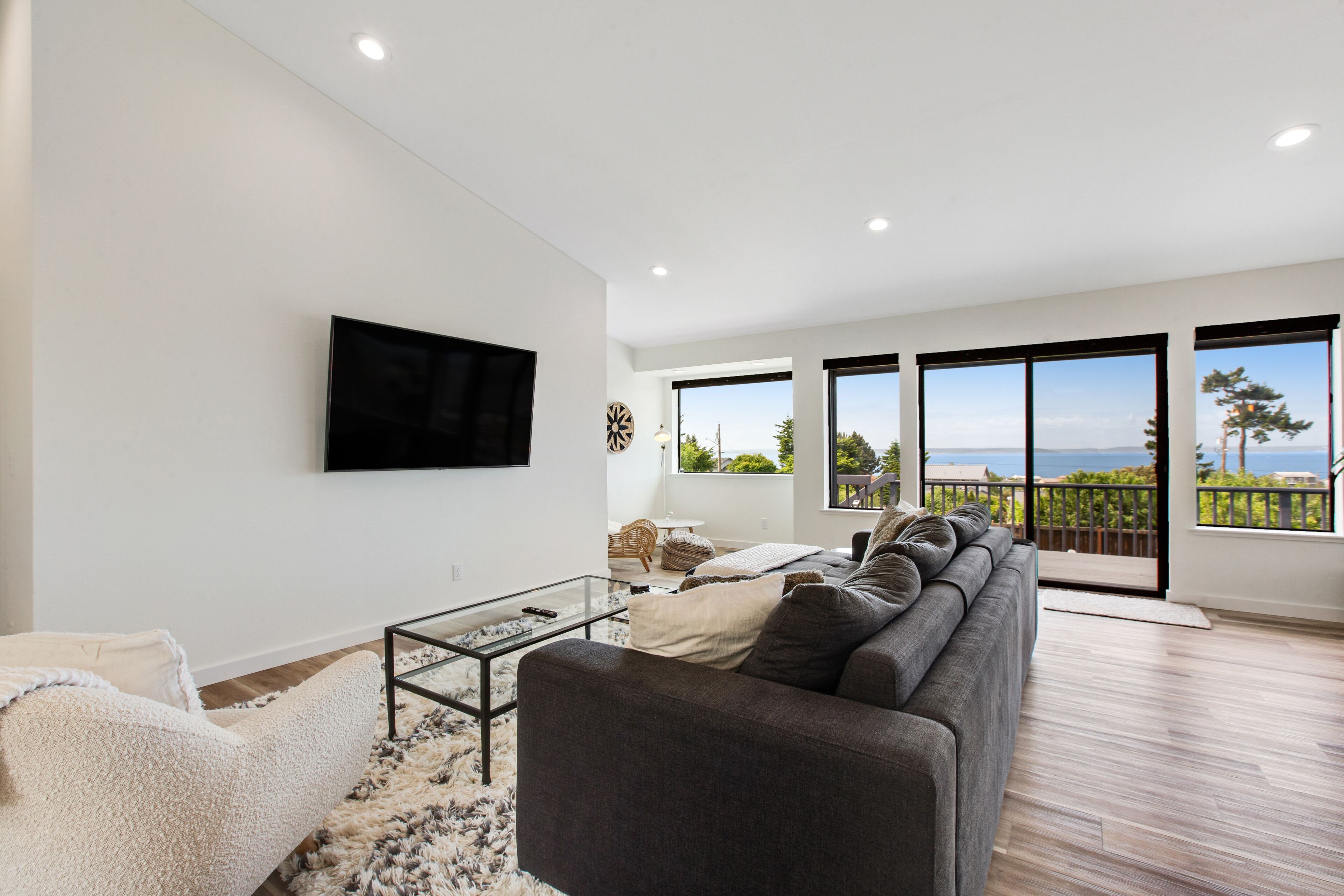 Bay View Gem with Fast WiFi, Deck, Enclosed Yard, & Private Hot Tub - Dogs OK