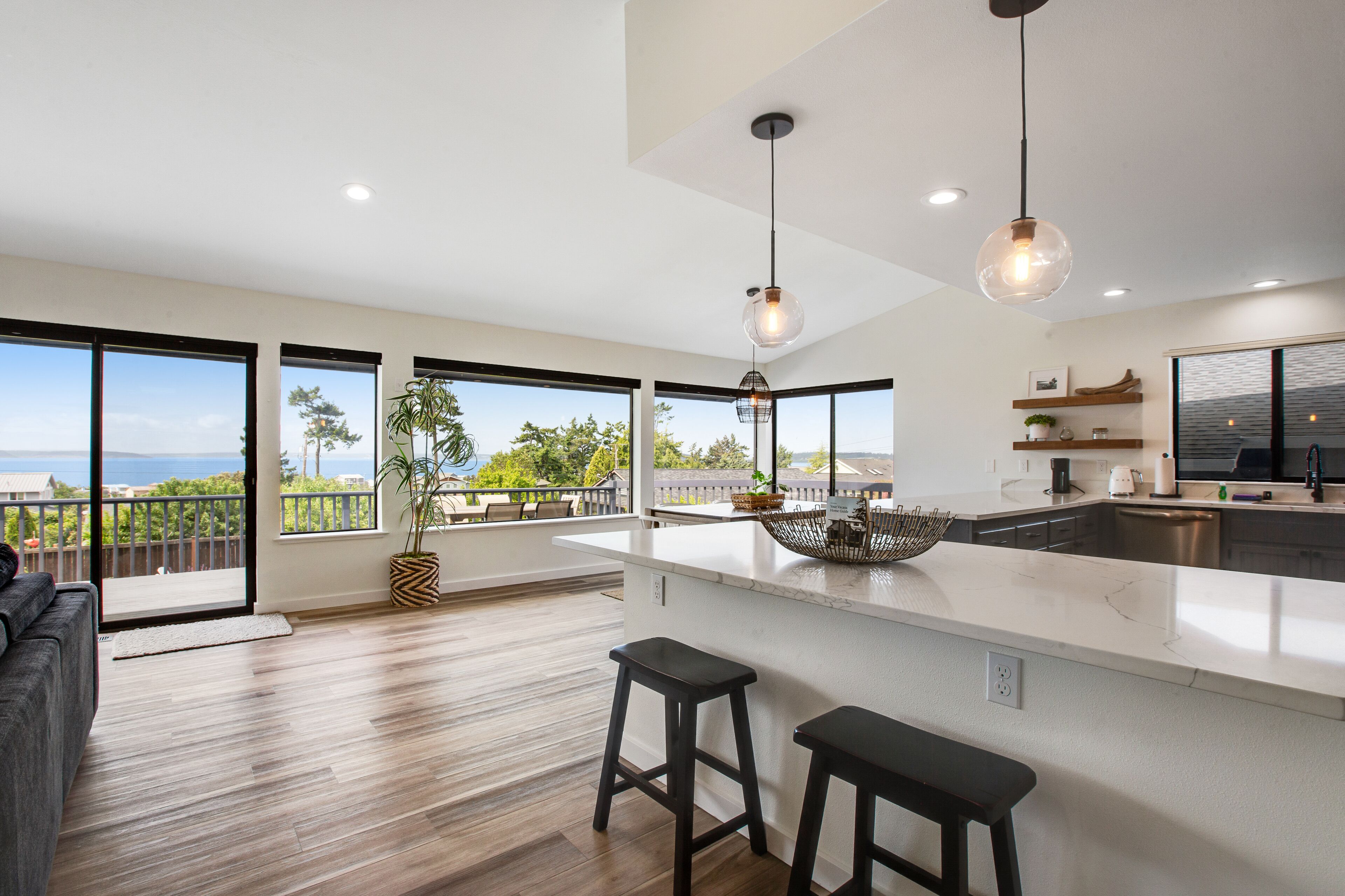 Bay View Gem with Fast WiFi, Deck, Enclosed Yard, & Private Hot Tub - Dogs OK