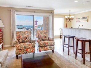 Apartment, Multiple Beds, Balcony | Living room | TV - The Sea Pines Resort 841 Ketch Court (Hilton Head Island)