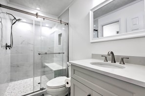 Hair dryer, towels