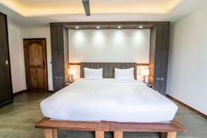 デラックス ダブルルーム | エジプト綿のシーツ、高級寝具、低反発ベッド、ミニバー