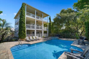 A heated pool