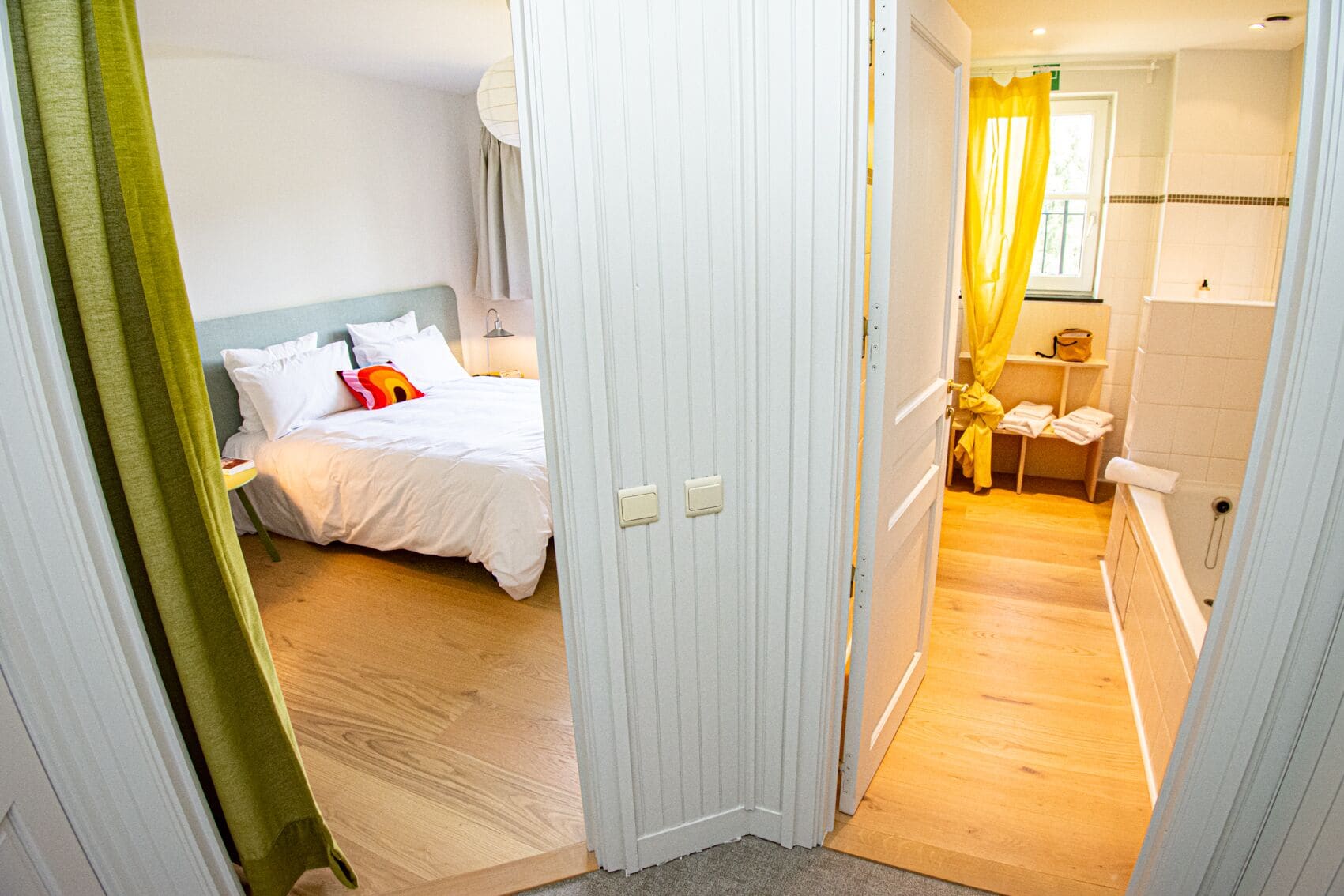 comfort double or twin room | premium bedding, individually decorated, desk, laptop workspace