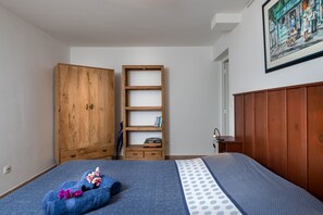 1 bedroom, iron/ironing board, travel crib, free WiFi