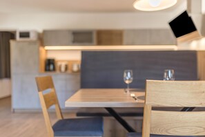 Dining - Apartment 'Lechnerhof Fane Alm' Near the Ski Area with Mountain View, Wi-Fi, Balcony & Garden (Vals)
