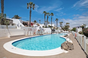A heated pool