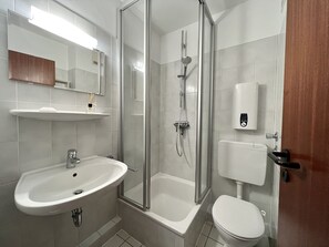 Shower, hair dryer