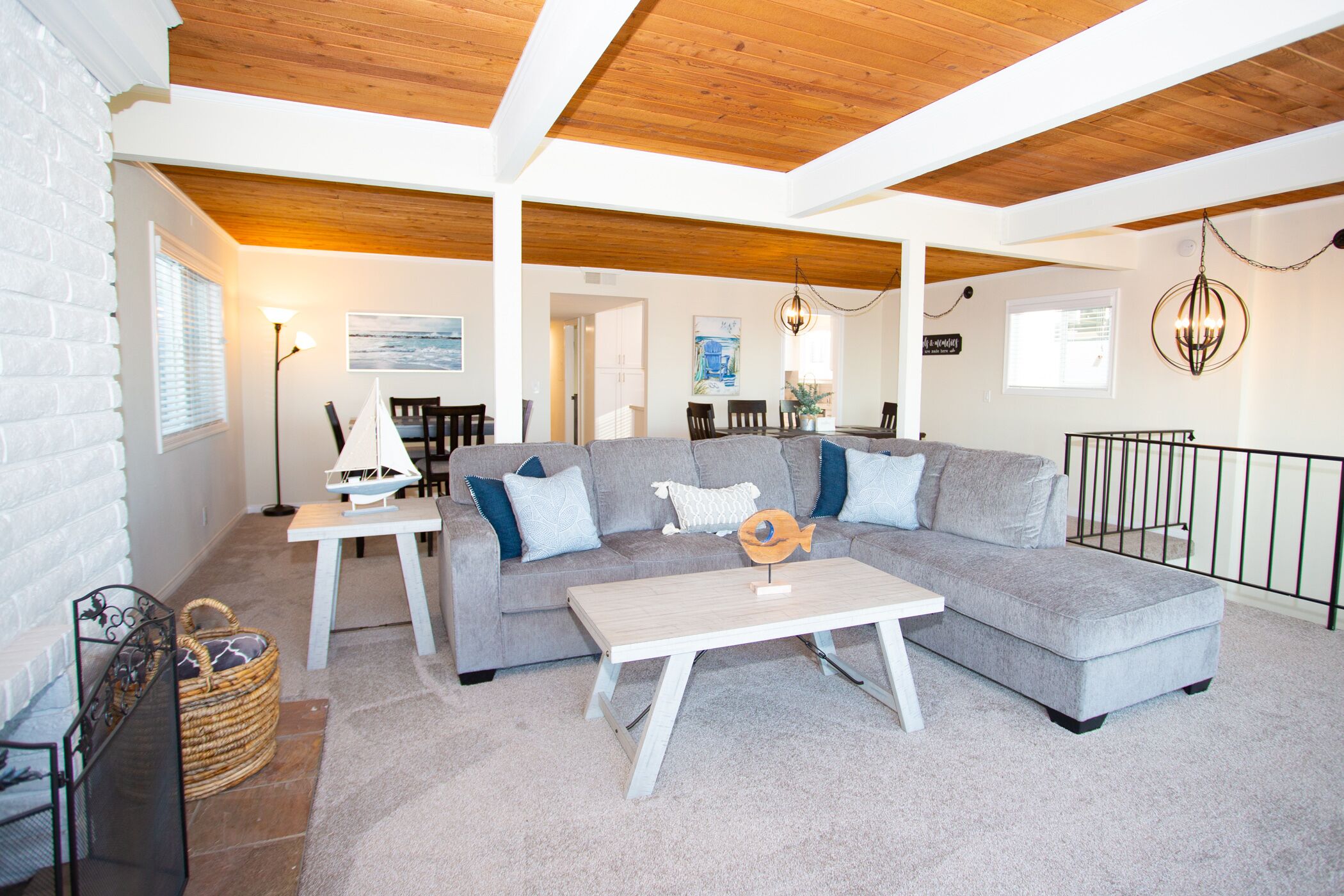 Newly Updated Beachfront Upper Unit 3 bdr/2.5 bth