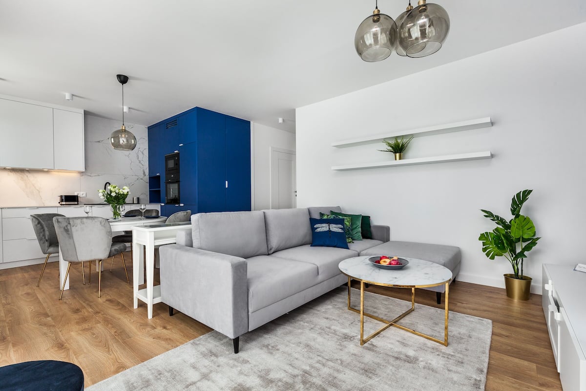 Superior Apartment | Living area | 55-inch Smart TV with cable channels, TV