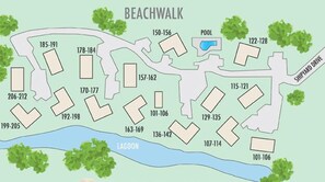 Property map - 188 Beachwalk – Family-Friendly Villa Just Steps from the Beach! (Hilton Head Island)