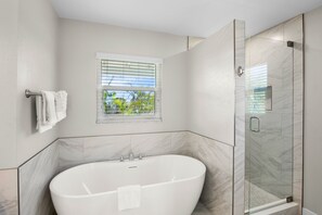 Hair dryer, towels - AMI Stay! Family-Friendly Home with Pool, Soaking Tub and Bay Views (Anna Maria)